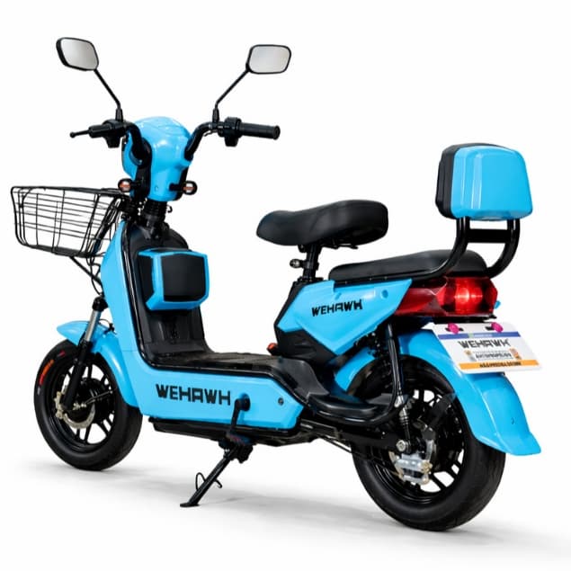 Bicicleta Scooter Eletrica Basket Wx-03 Wehawk 500w Bat 48v 12ah Sem CNH, Bateria Chumbo Removível